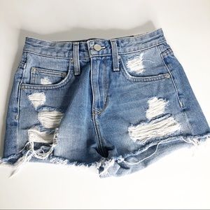 Lovers + Friends Jack High Rise Denim Shorts 25